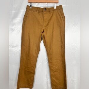 NWT Goodfellow & Co The Every Wear Straight Chino Pants 33x30 Tan Stretch Cotton